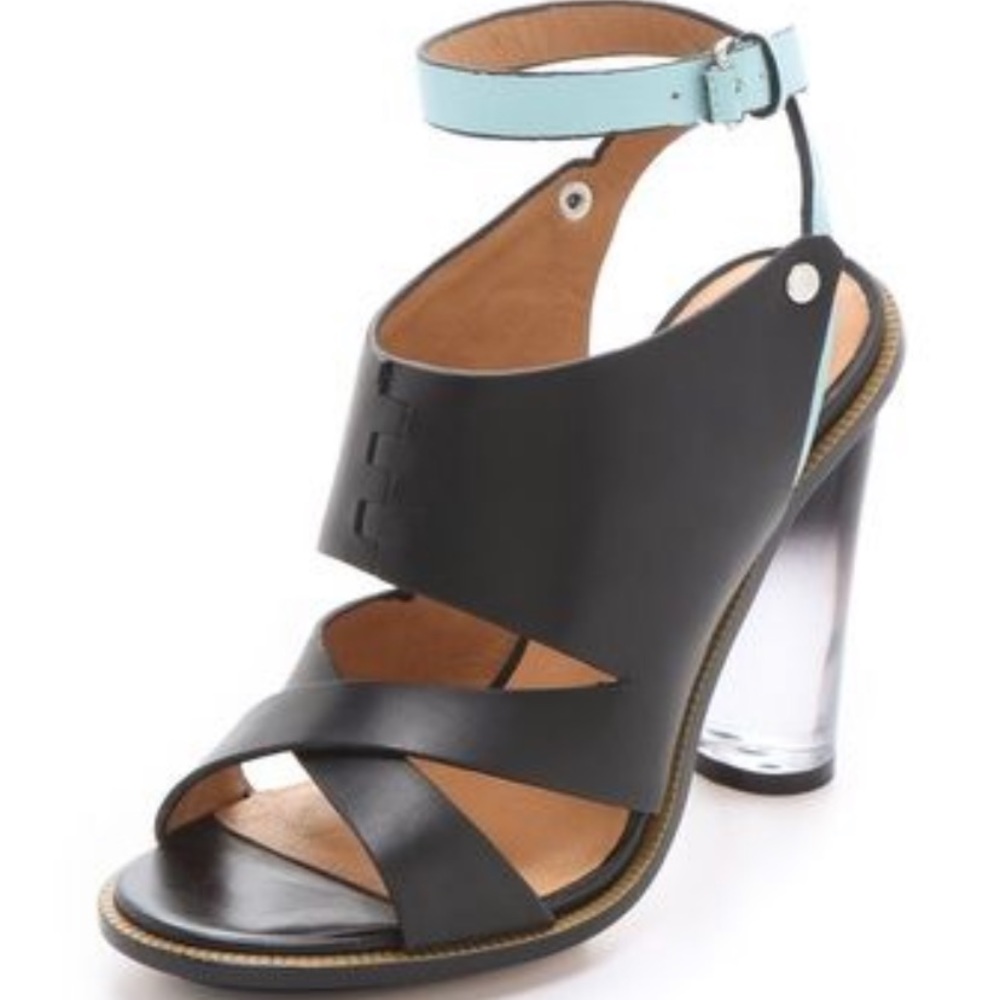 L.A.M.B. Chase Sandals with Lucite Heel